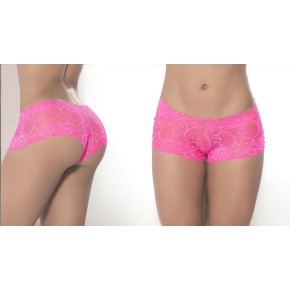 Boyshort dentelle Hot pink