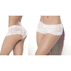 Boyshort dentelle blanc